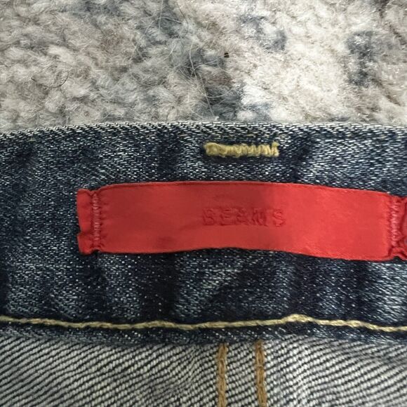 Red Card Tokyo x Beams Japan Rhytm Vintage Mid Straight Size 31 Jeans Button Fly - Picture 5 of 7